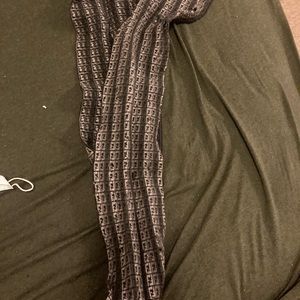 Fendi scarf black and gray